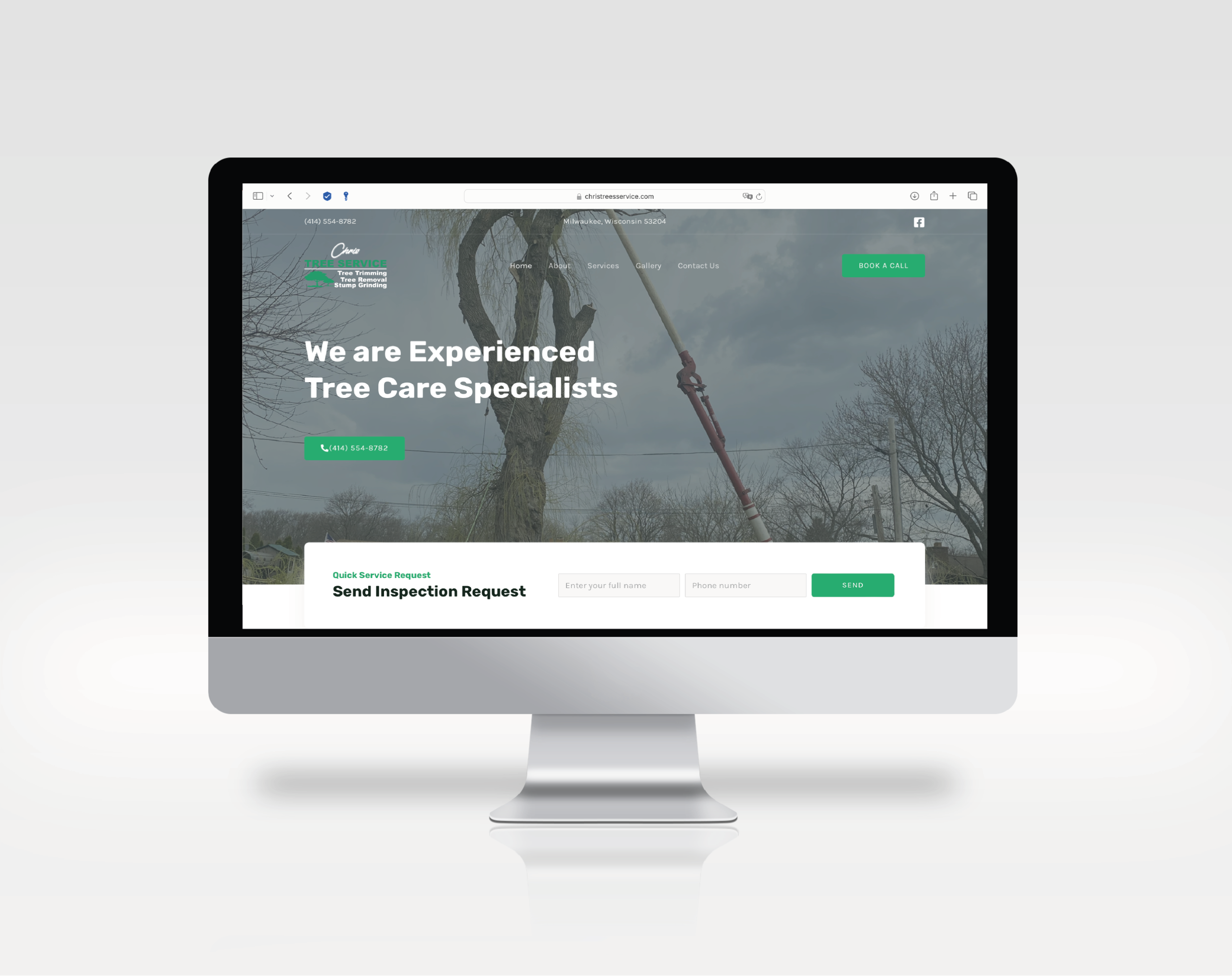 Chris Tree Service website