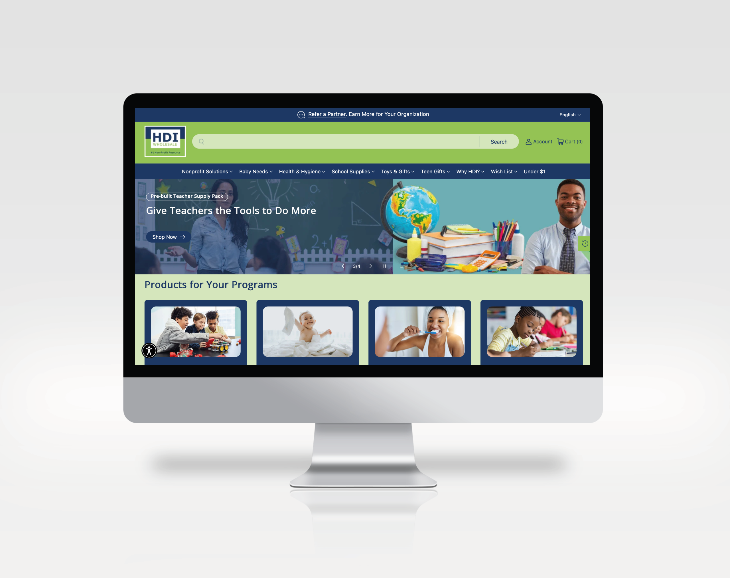 HDI Wholesale website