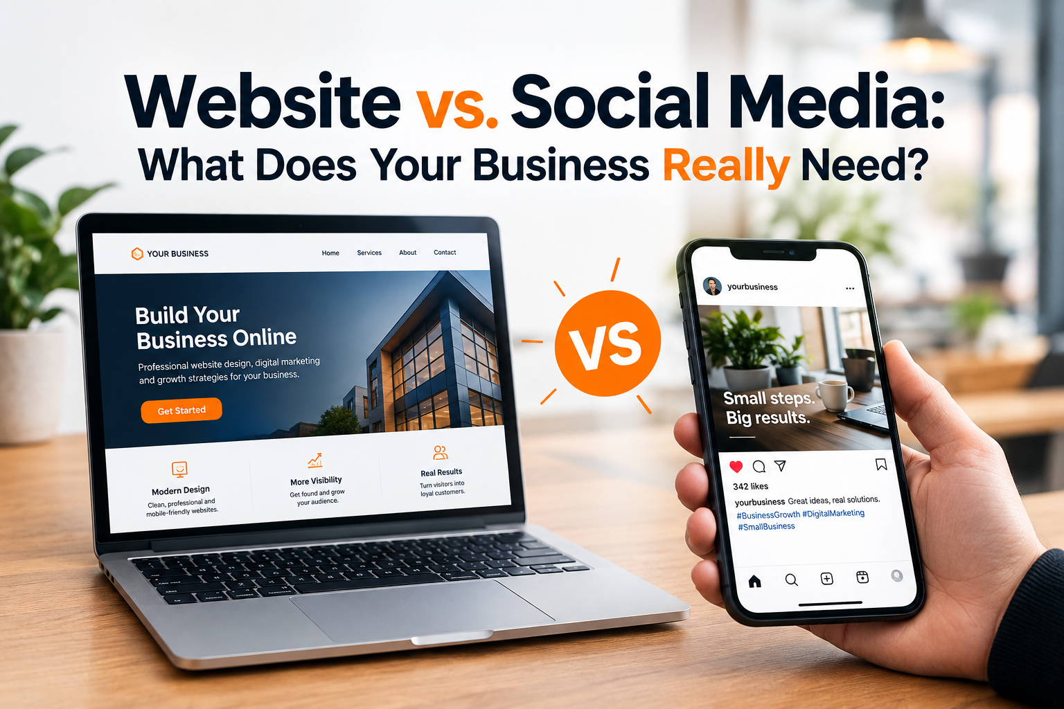 Website vs. Social Media Essentials